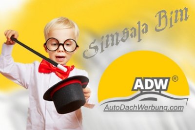 Auto-Dach-Werbung ist wie Magie.