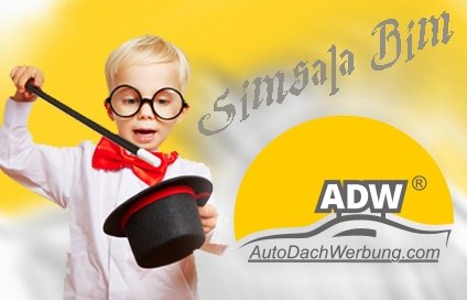 Auto-Dach-Werbung ist wie Magie.